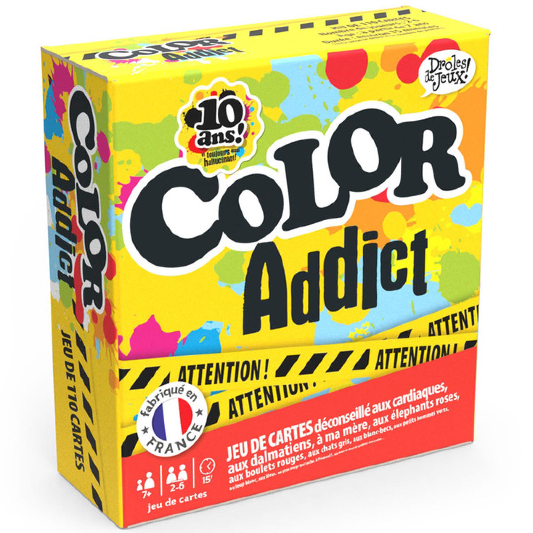 Test de Color Addict : un jeu de rapidité, familial et extrêmement